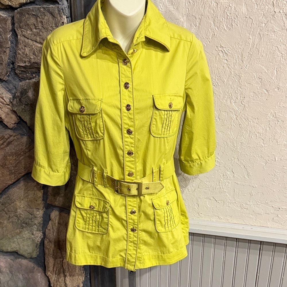 Bebe Vibrant Yellow Shirt